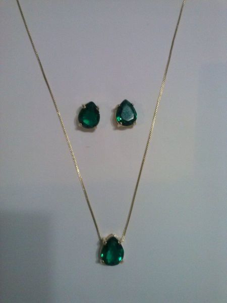 Conjunto cristal azul