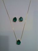 Conjunto cristal azul